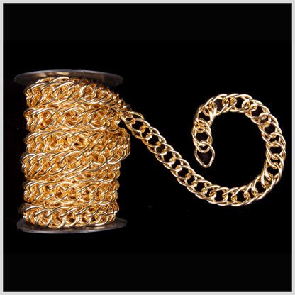 7/8 Gold Aluminum Metal Chain