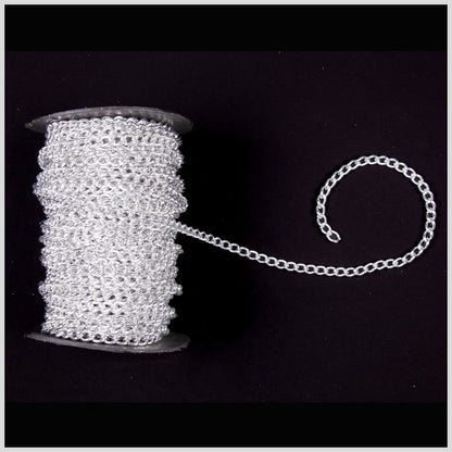 7mm Silver Aluminum Metal Chain