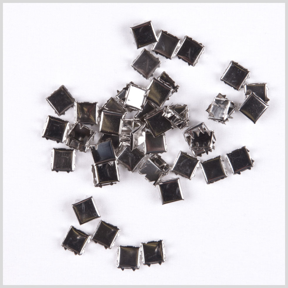 3/8 Silver Flat Naildheads