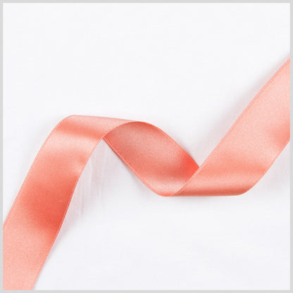 2.5 Peach Double Face French Satin Ribbon