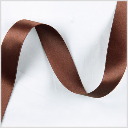 2.5 Brown Double Face French Satin Ribbon