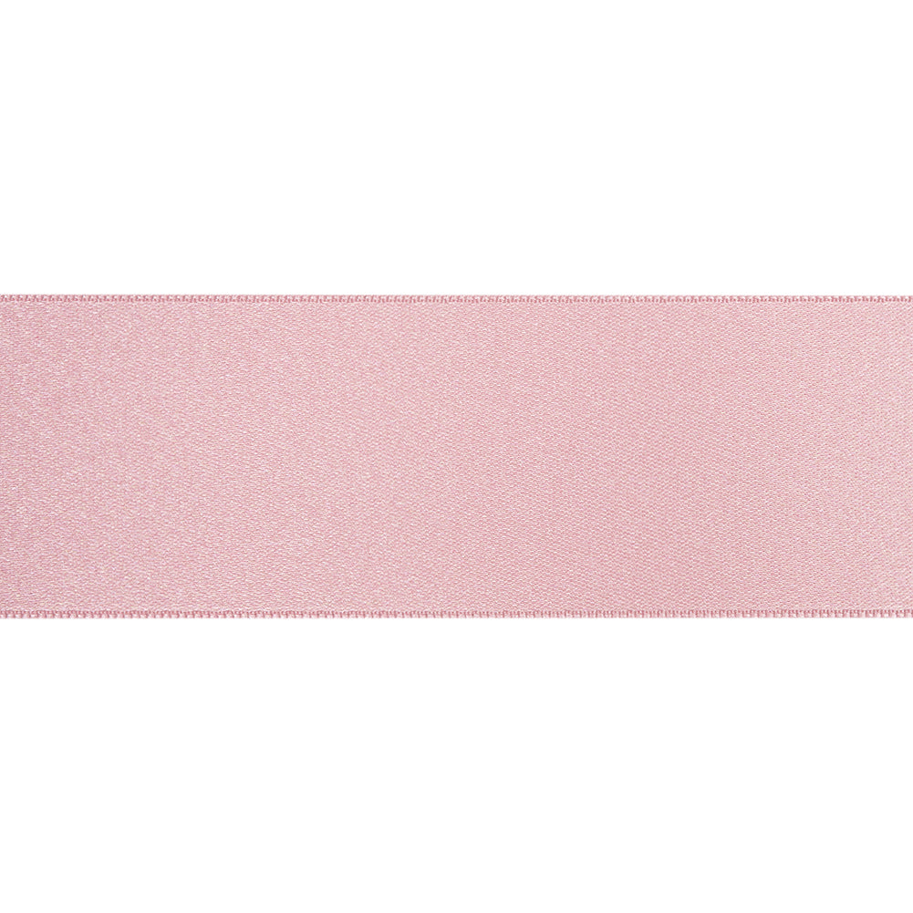 1.5" Pink Double Face French Satin Ribbon Folded