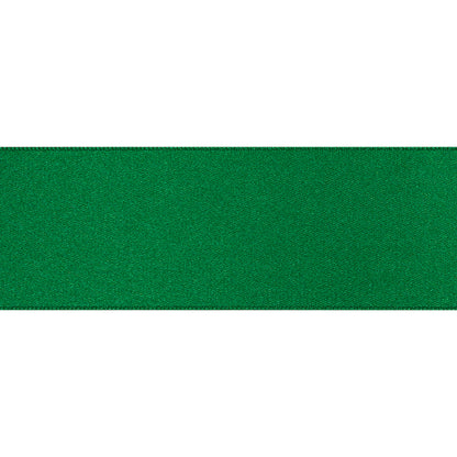 Emerald Double Face French Satin Ribbon Folded