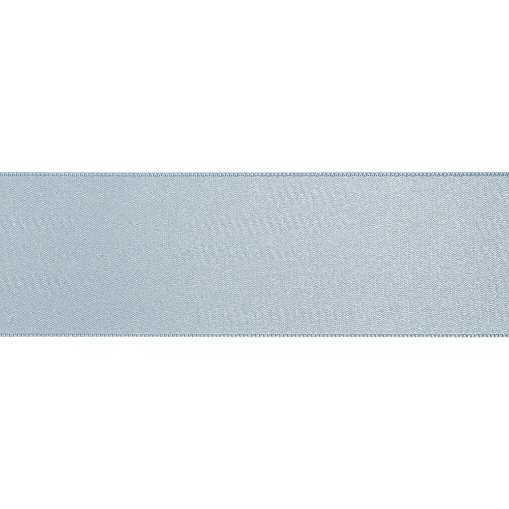1.5" Light Blue Double Face French Satin Ribbon Folded