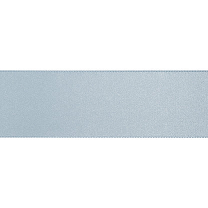 1.5" Light Blue Double Face French Satin Ribbon Folded