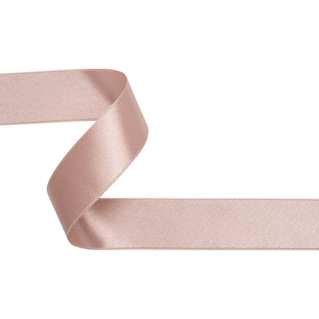 Dusty Rose Double Face French Satin Ribbon - 1"