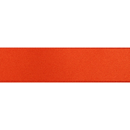 Pumpkin Double Face French Satin Ribbon - 1" Folded