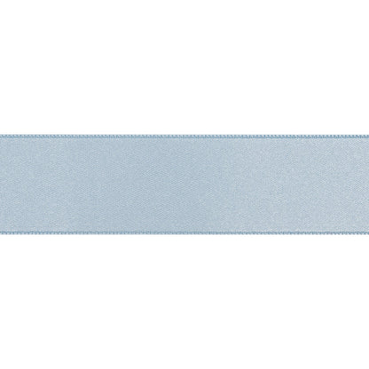 Light Blue Double Face French Satin Ribbon - 1" Folded