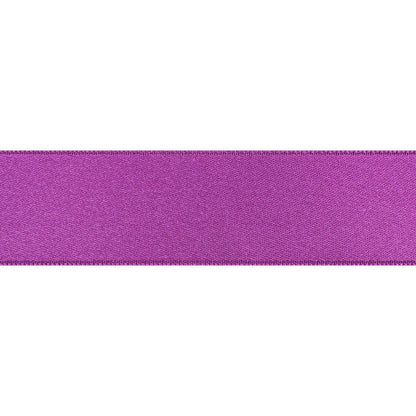 Grape Double Face French Satin Ribbon - 1" Folded