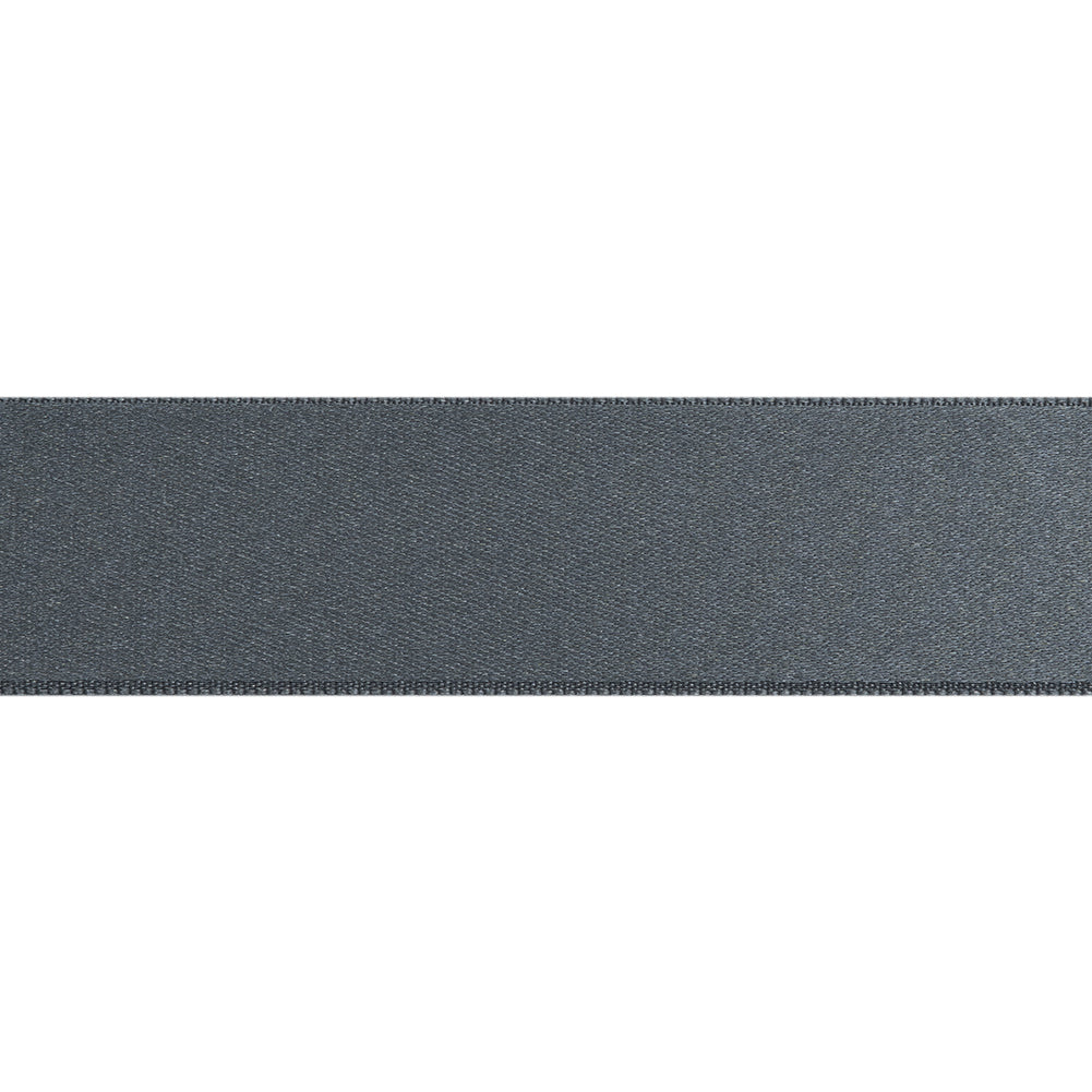 Silver Double Face French Satin Ribbon - 1" Folded