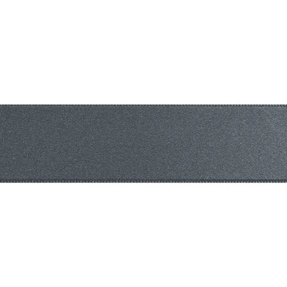 Silver Double Face French Satin Ribbon - 1" Folded