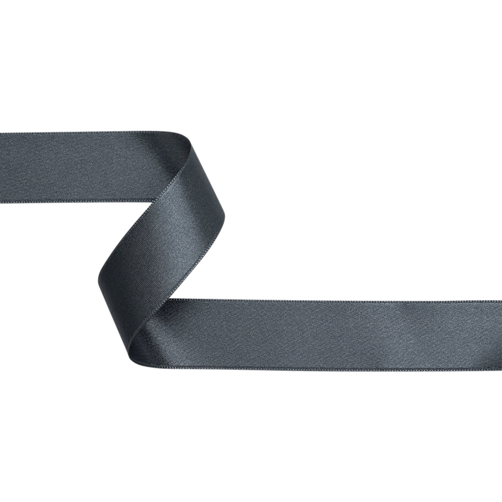 Silver Double Face French Satin Ribbon - 1"