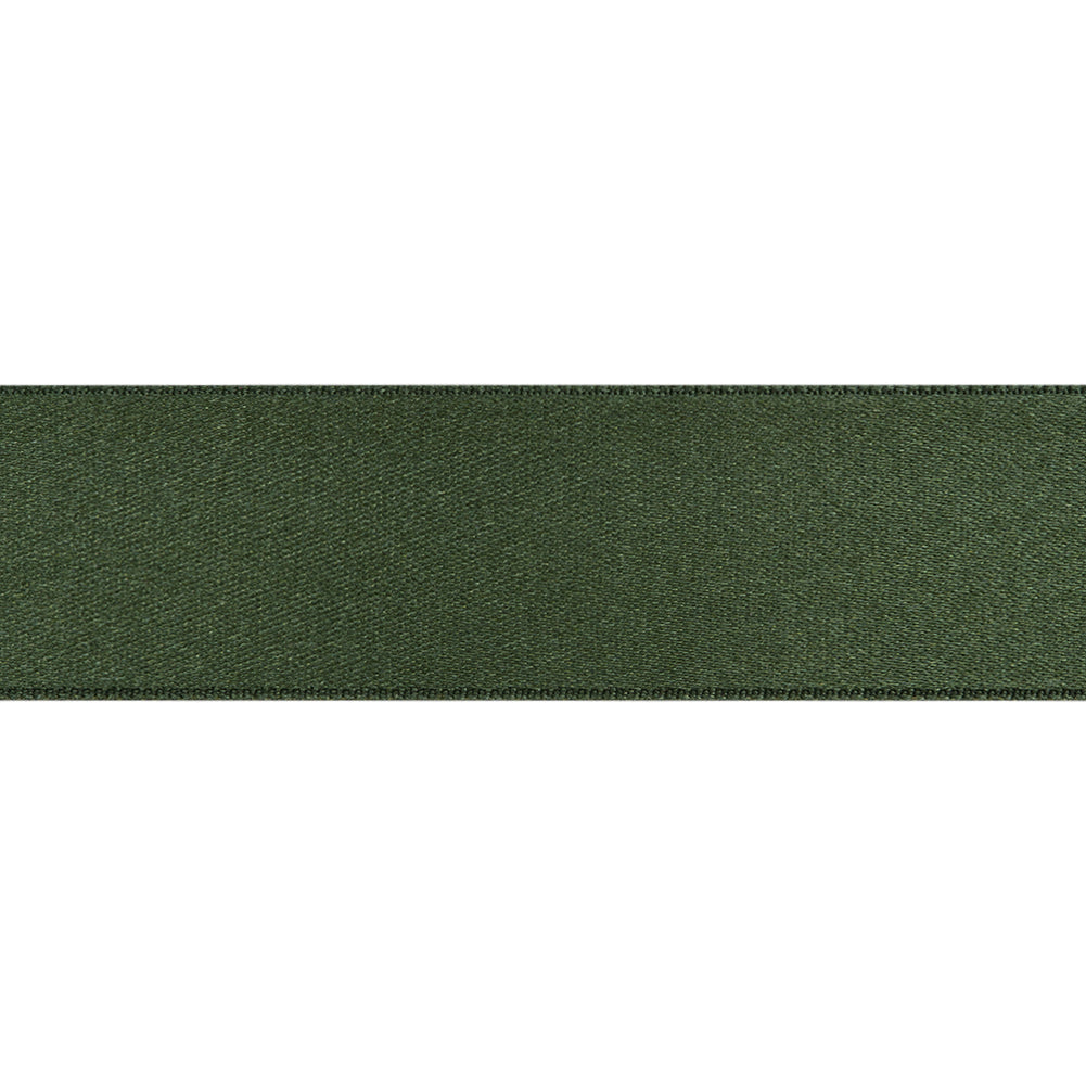 Hunter Double Face French Satin Ribbon - 1" Folded