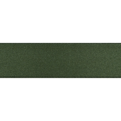 Hunter Double Face French Satin Ribbon - 1" Folded