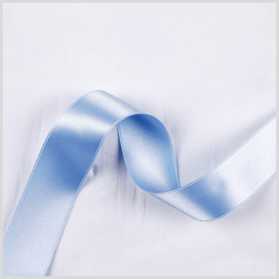 3/8 Light Blue Double Face French Satin Ribbon
