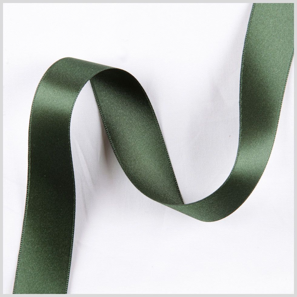 3/8 Hunter Double Face French Satin Ribbon
