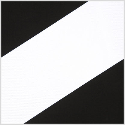 3 White Solid Grosgrain Ribbon