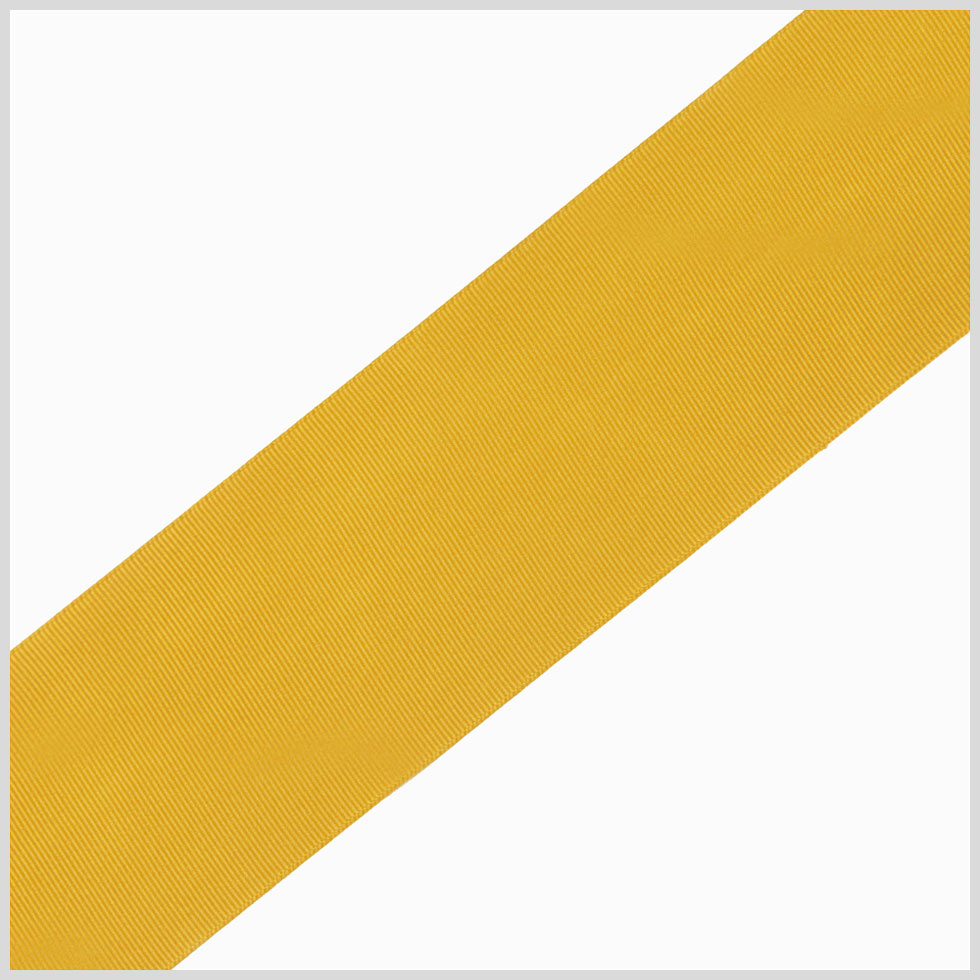 Gold Solid Grosgrain Ribbon - 0.25