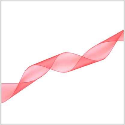 1/4 Red Organza Ribbon