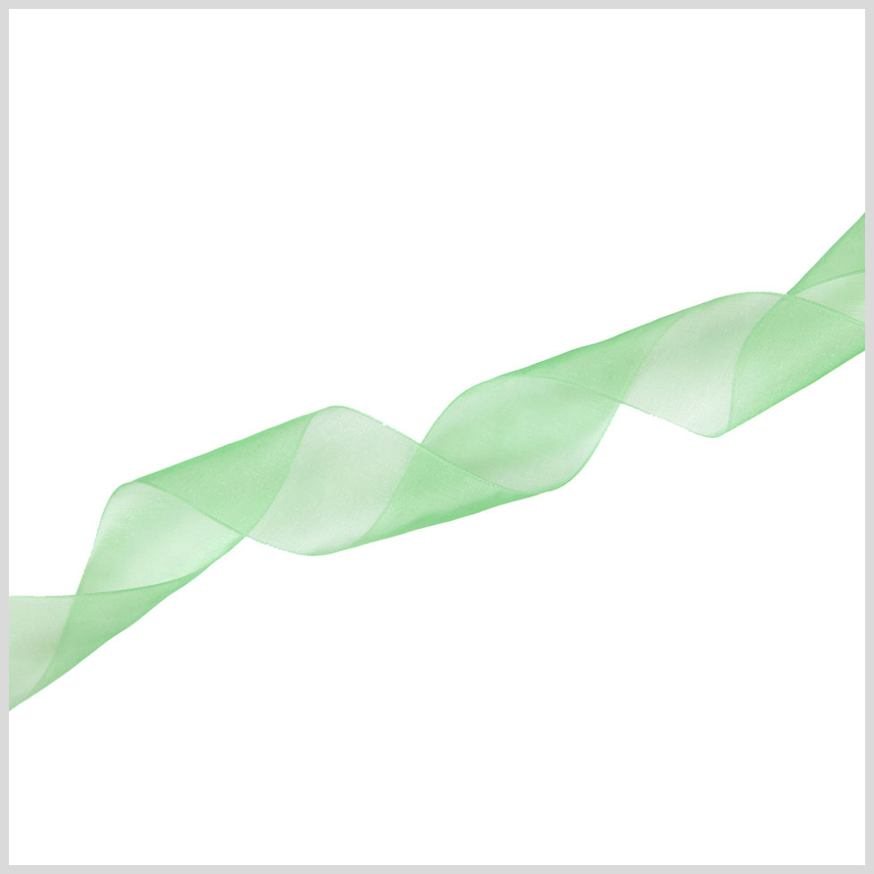 1/4 Emerald Organza Ribbon