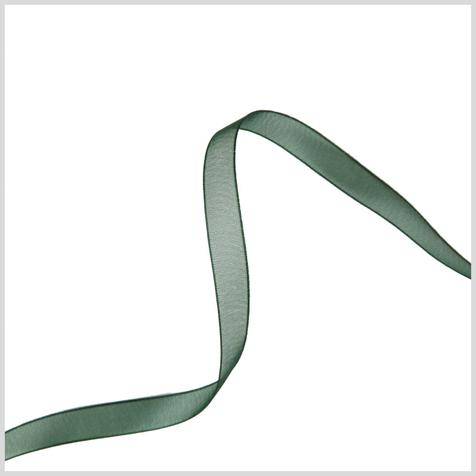 3/8 Hunter Organza Ribbon