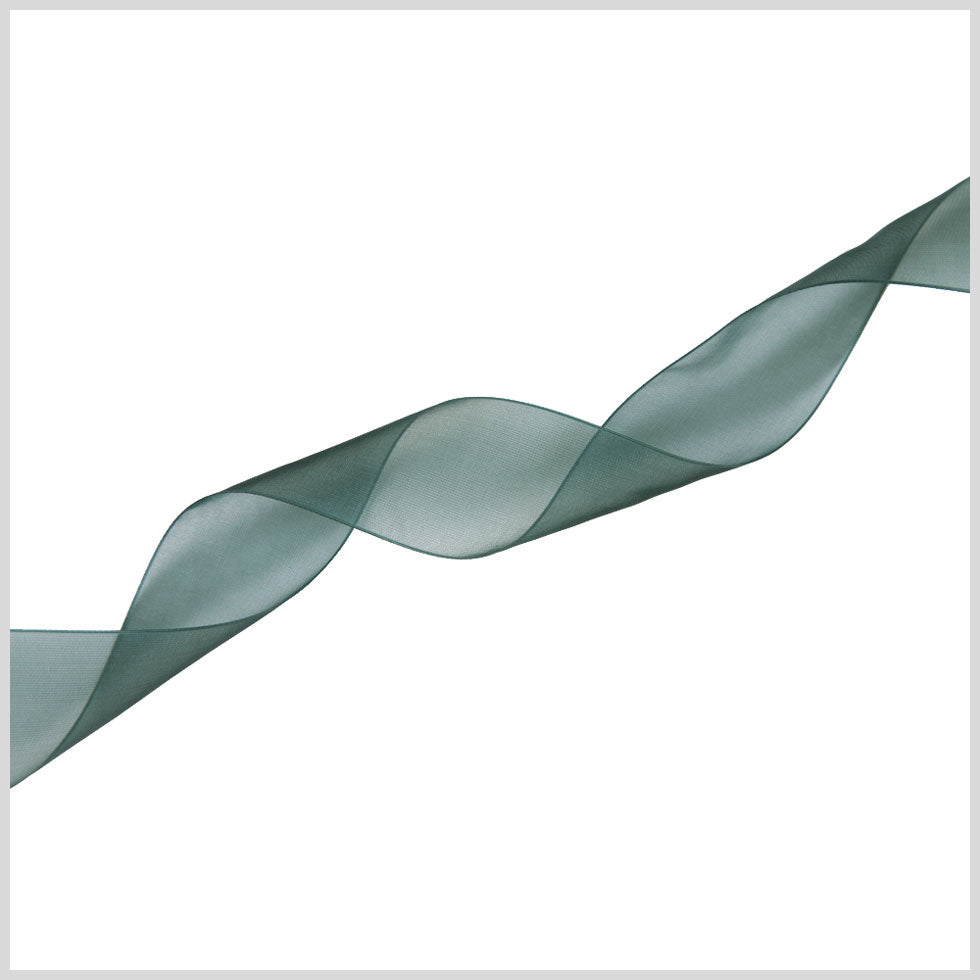 1.5 Hunter Organza Ribbon