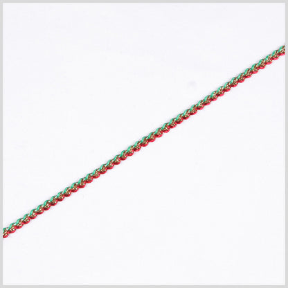 Green Red Gold Metallic Braid