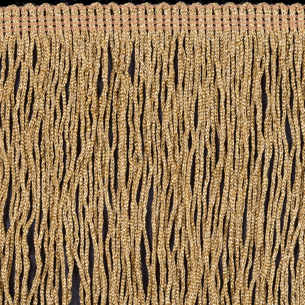 6 Gold Metallic Fringe - Detail