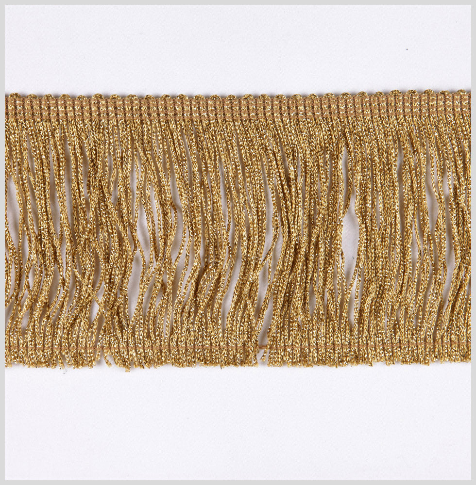 4 Gold Metallic Fringe