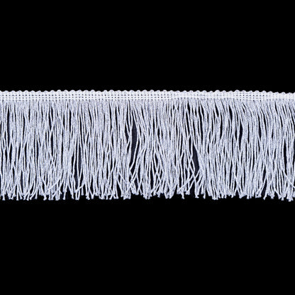 4 Silver Metallic Fringe