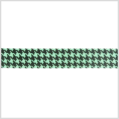 Mint Printed Satin Ribbon
