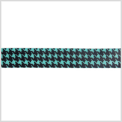 7/8" Exotic Aqua Printed Satin Ribbon