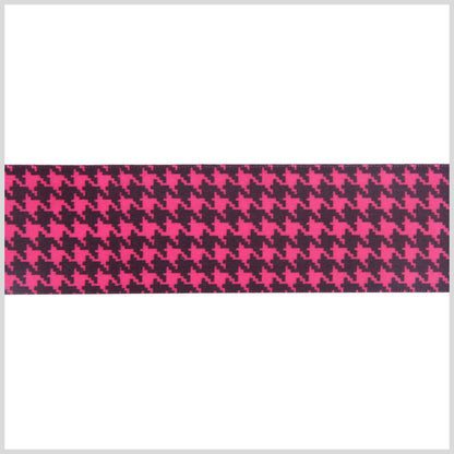 1.5 Shocking Pink Printed Satin Ribbon