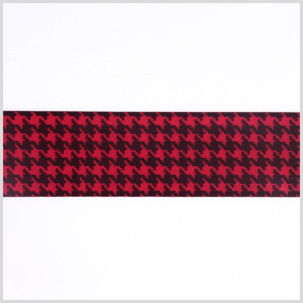 1.5 Red Printed Satin Ribbon