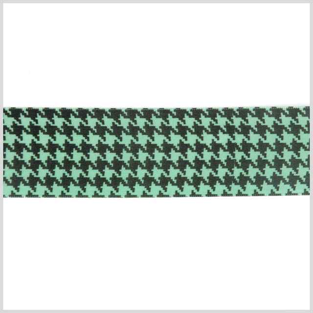 Mint Printed Satin Ribbon