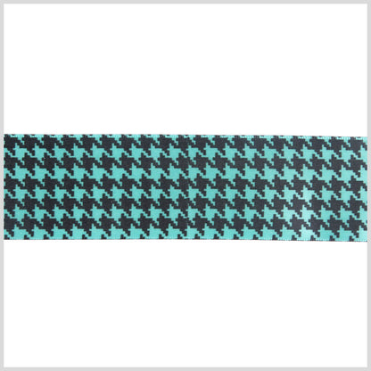 1.5 Exotic Aqua Printed Satin Ribbon
