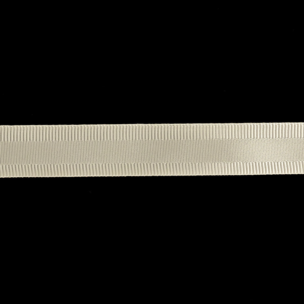 5/8" Antique White Satin Grosgrain Ribbon Detail