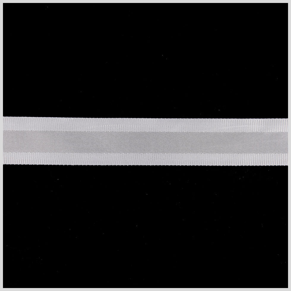 5/8 Millennium Silver Satin Grosgrain Ribbon