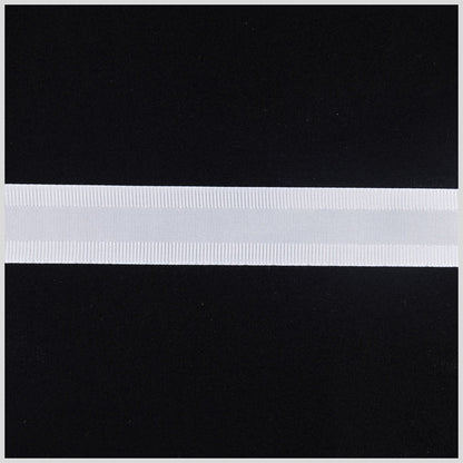 7/8 White Satin Grosgrain Ribbon