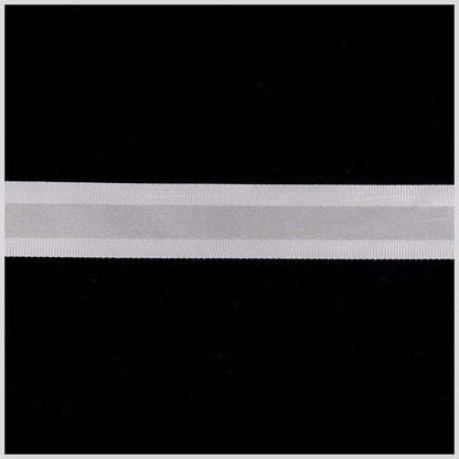 7/8 Millennium Silver Satin Grosgrain Ribbon