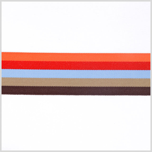 Multicolor Striped Grosgrain Ribbon