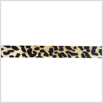 5/8 Black/Gold Printed Satin Ribbon