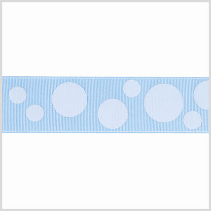 7/8 Blue/Blue Polka Dot Grosgrain Ribbon