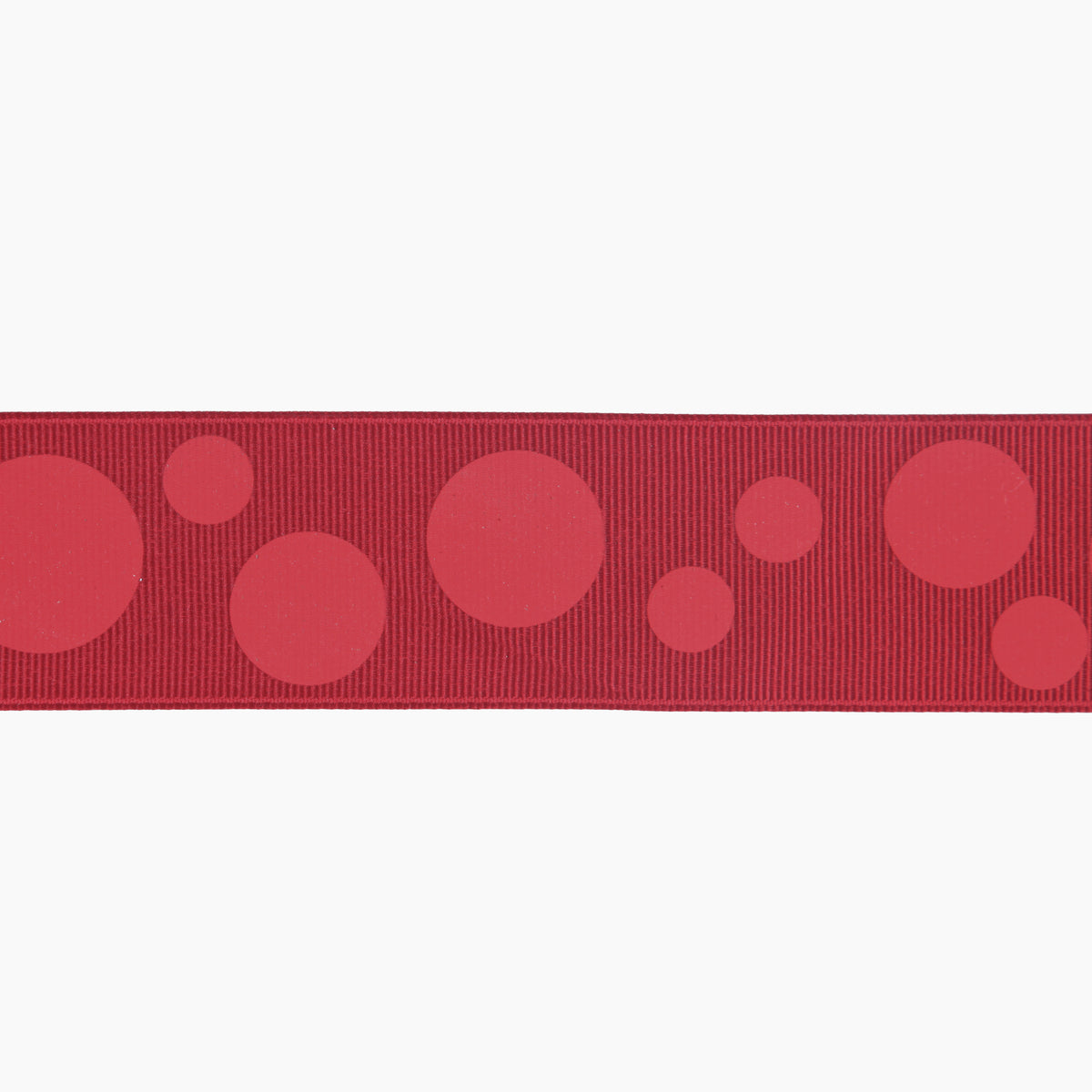 1.5 Red Puff Dottie Grosgrain Ribbon