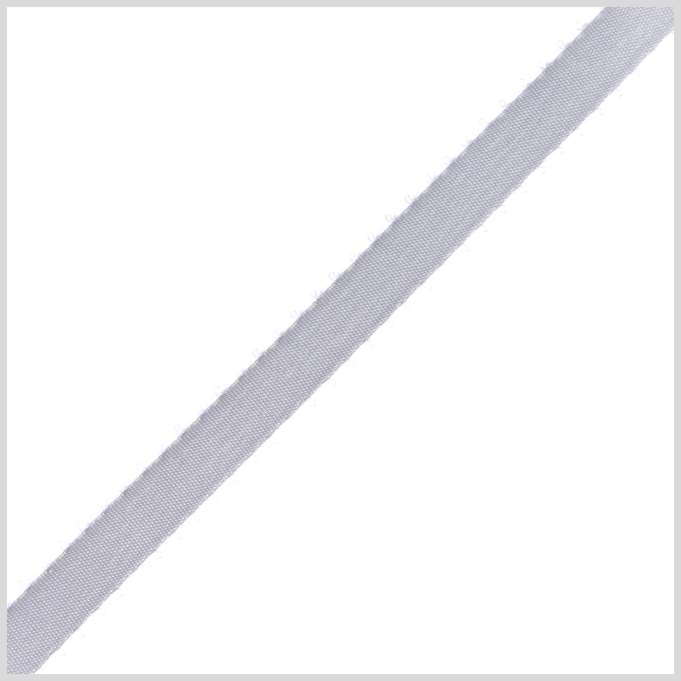 3/16" Light Gray Double Face Feather Edge Satin Ribbon