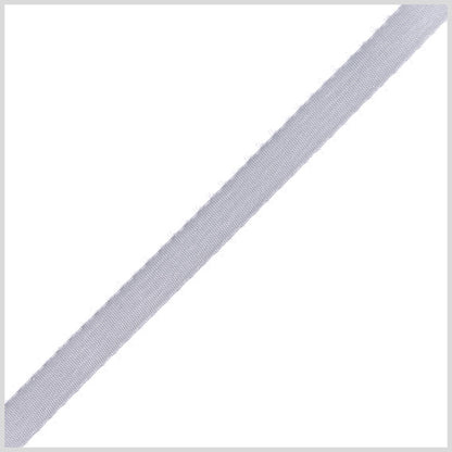 3/16" Light Gray Double Face Feather Edge Satin Ribbon