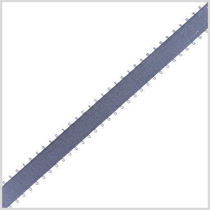 Dark Slate Double Face Feather Edge Satin Ribbon