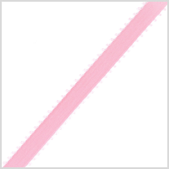 3/16 Pink Double Face Feather Edge Satin Ribbon