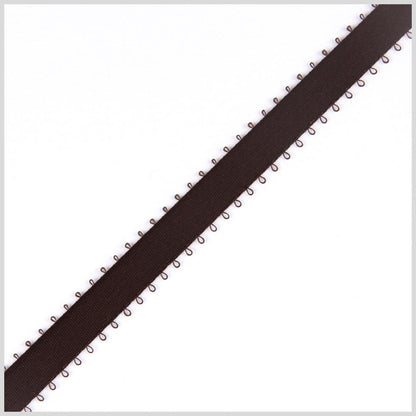 3/16 Brown Double Face Feather Edge Satin Ribbon