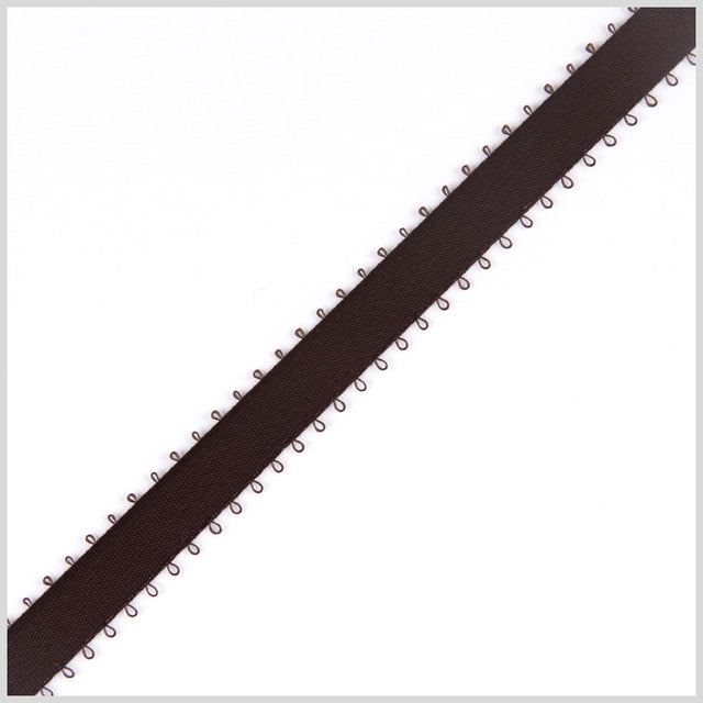 3/16 Brown Double Face Feather Edge Satin Ribbon